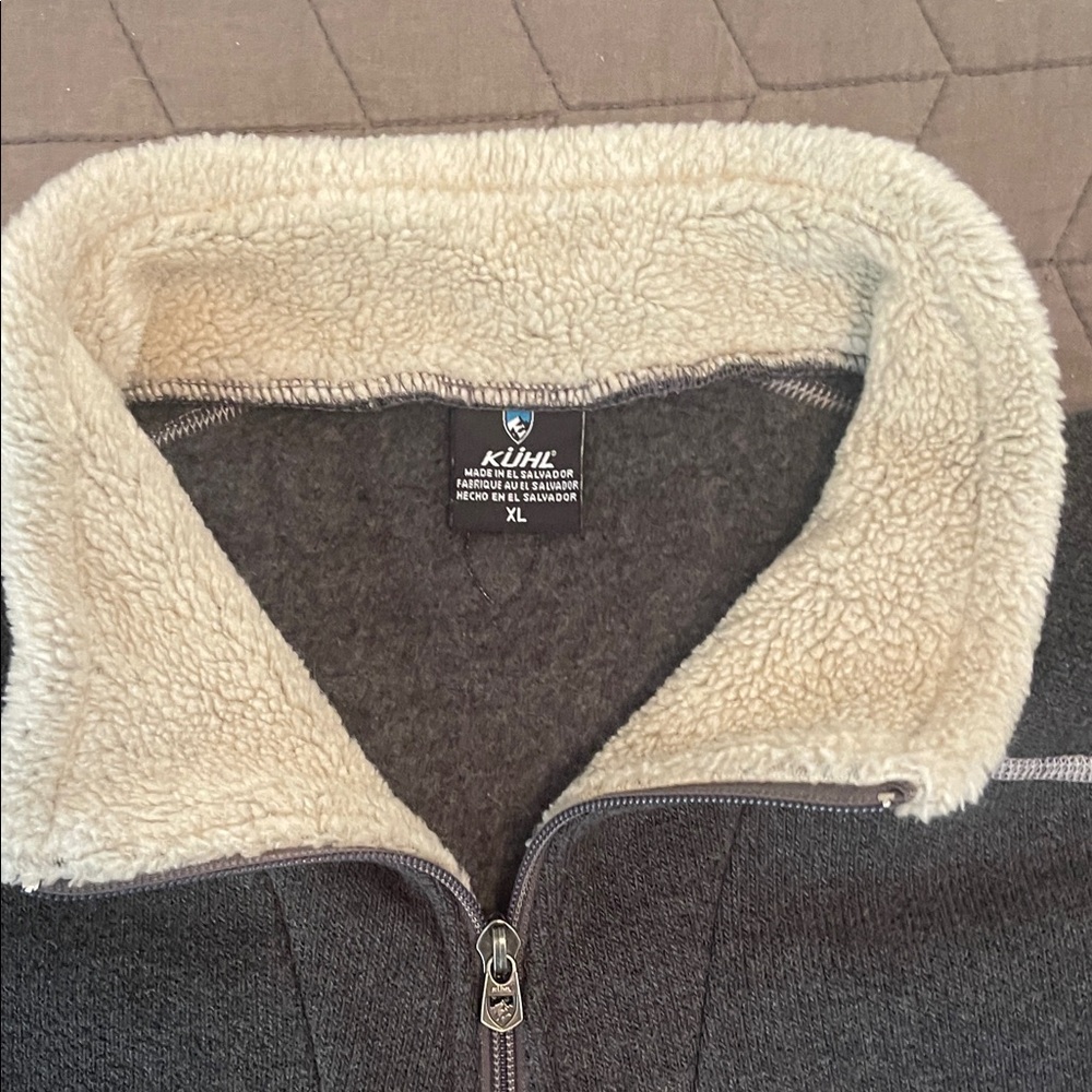 Kuhl Gray and Cream Lightweight Jacket